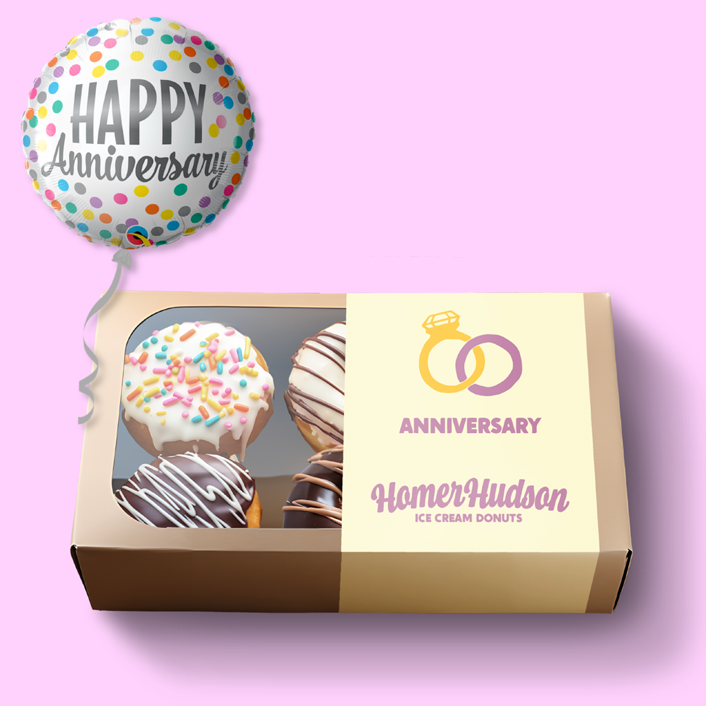 Anniversary Ice Cream Donut Gift Box
