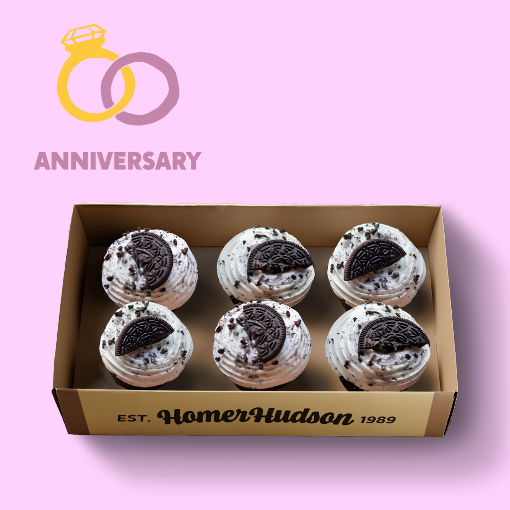 Anniversary Ice Cream Cupcake Gift Box I Homer Hudson
