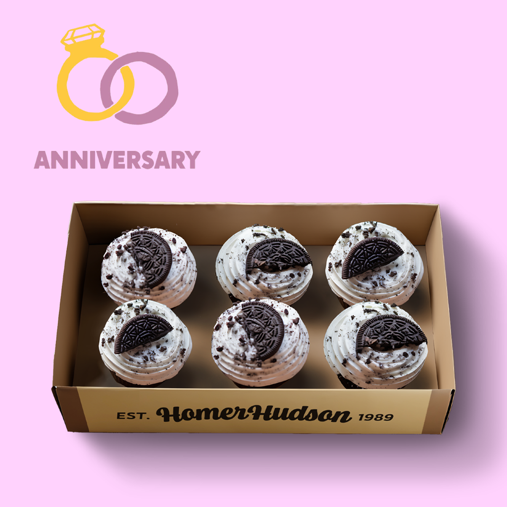 Anniversary Ice Cream Cupcake Gift Box