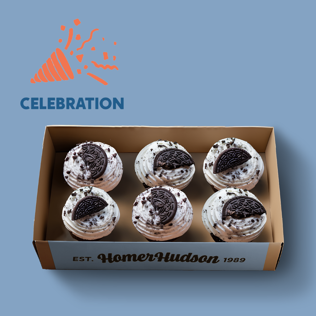 Let&#39;s Celebrate Ice Cream Cupcake Gift Box I Homer Hudson