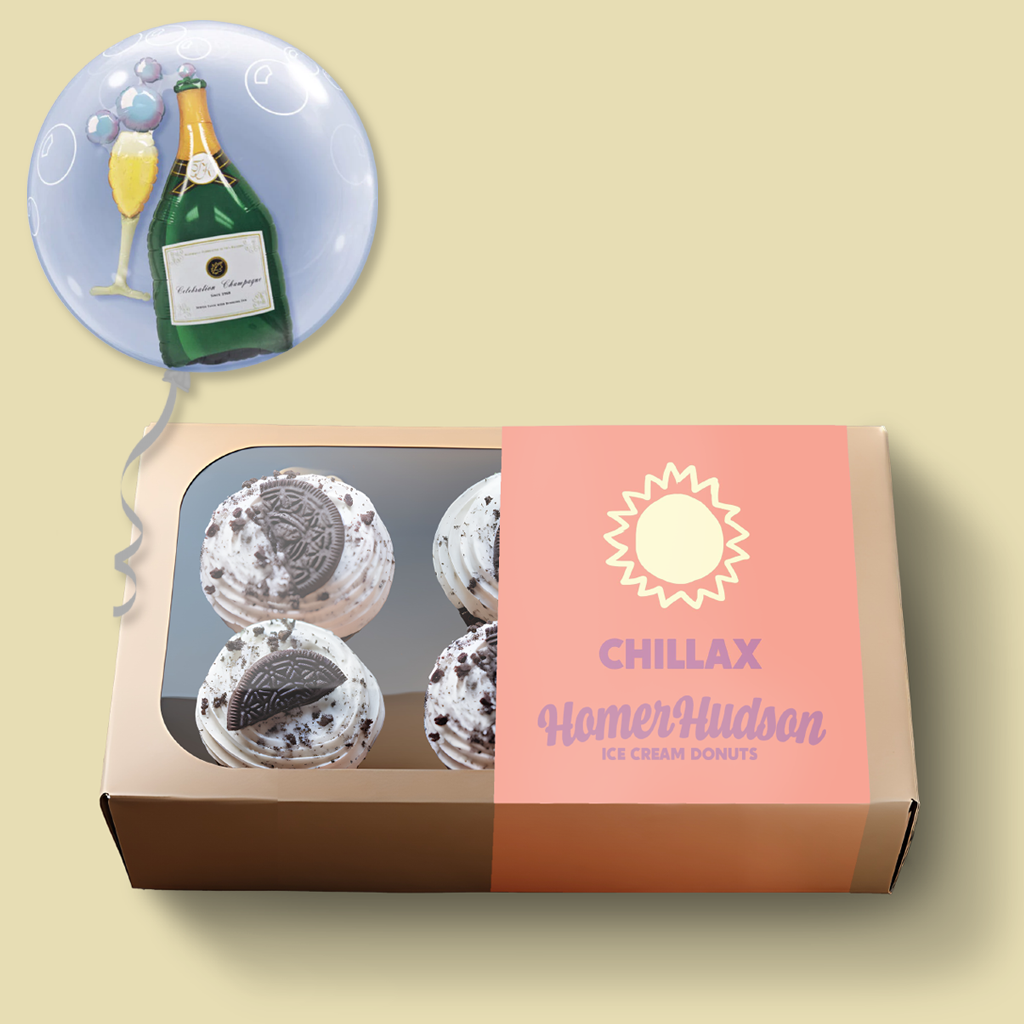 Chill &amp; Relax Ice Cream Cupcake Gift Box I Homer Hudson