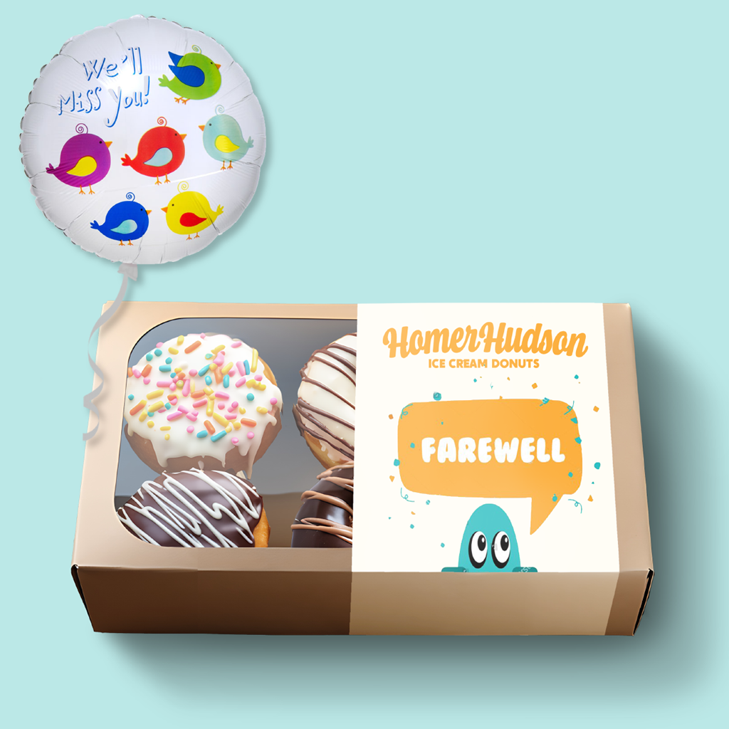 Farewell Ice Cream Donut Gift Box I Homer Hudson