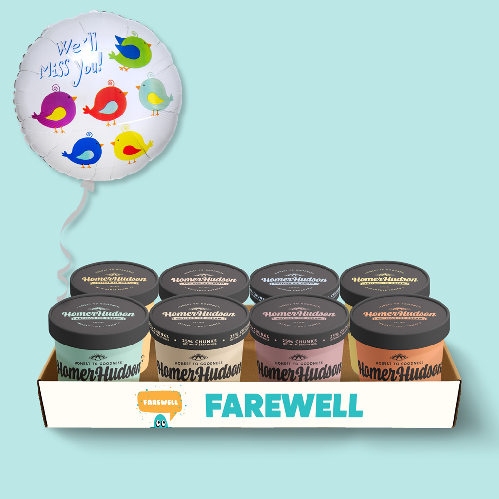 Farewell Single Serve Ice Cream Tubs Gift Box