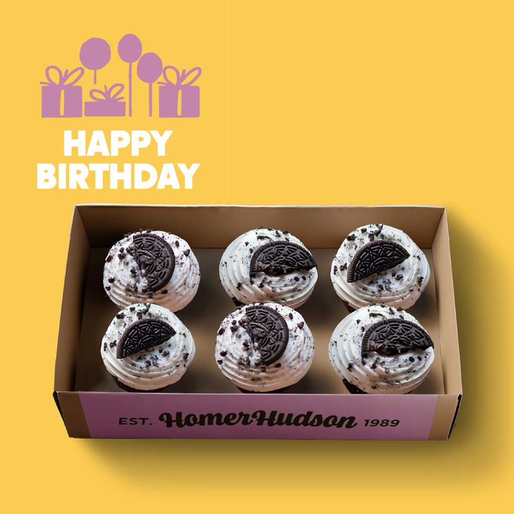 Happy Birthday! Ice Cream Cupcake Gift Box I Homer Hudson