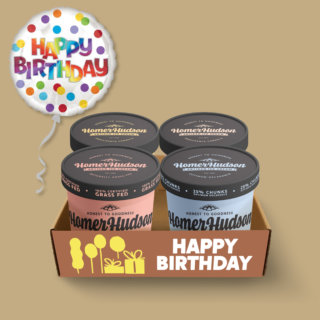 Happy Birthday Ice Cream Pints Gift Box