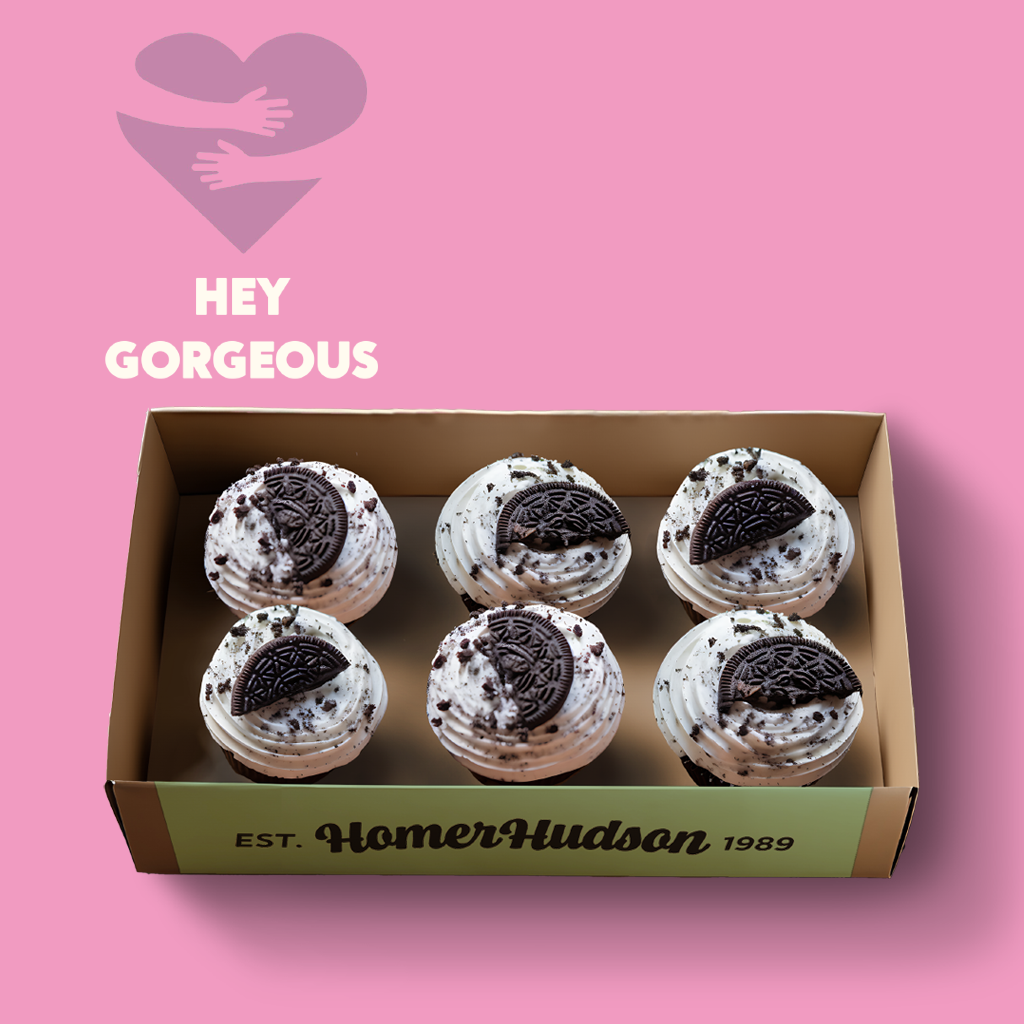 Hey Gorgeous Ice Cream Cupcake Gift Box I Homer Hudson