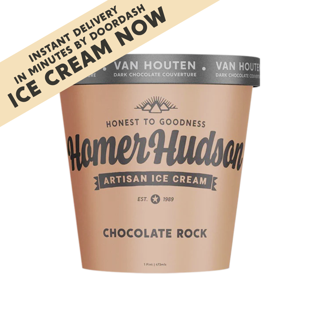 Choc Rock Ultra Premium Ice Cream Instant Delivery I Homer Hudson