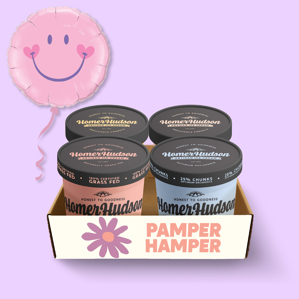 Pamper Hamper Ice Cream Pints Gift Box I Homer Hudson