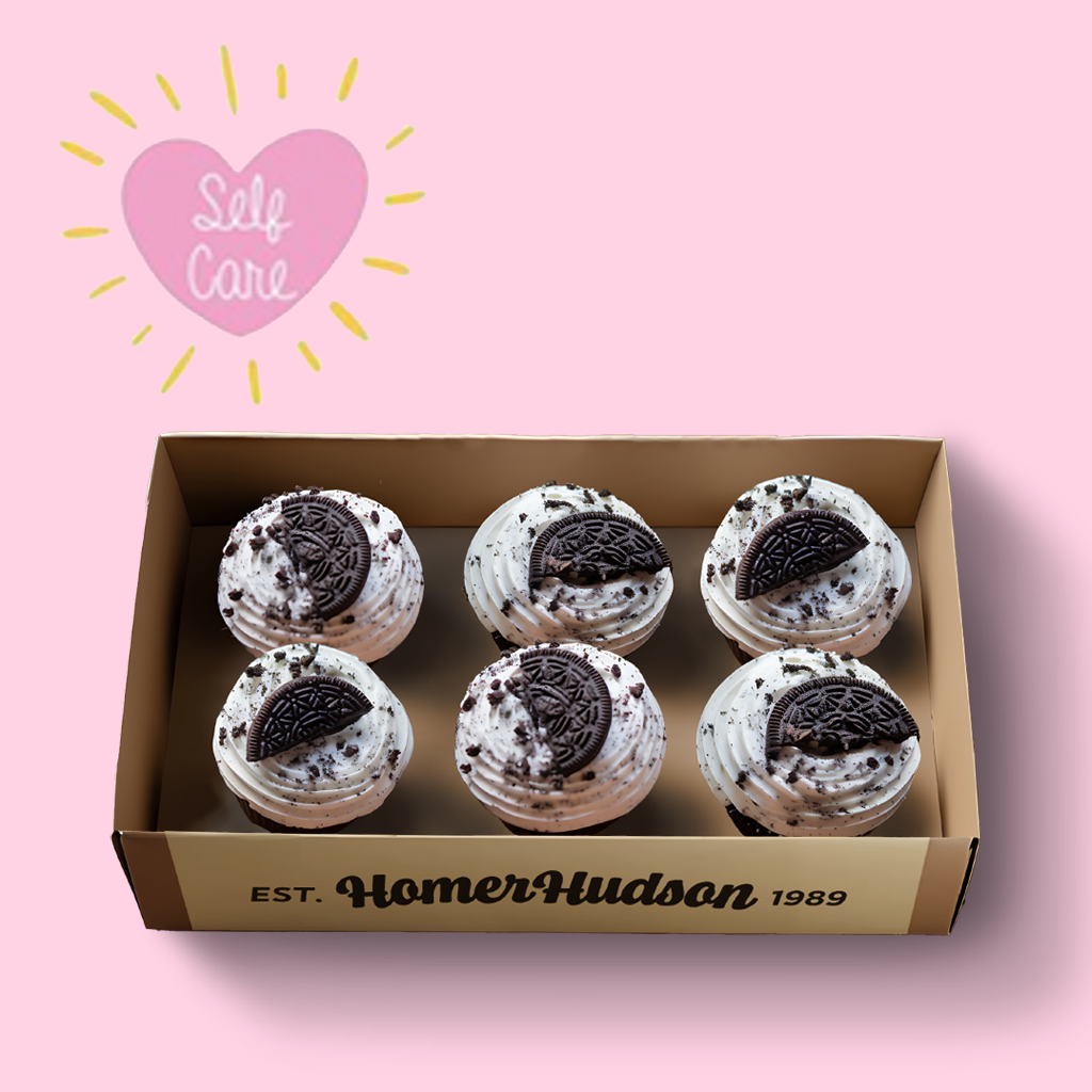 Self Care Ice Cream Cupcake Gift Box I Homer Hudson