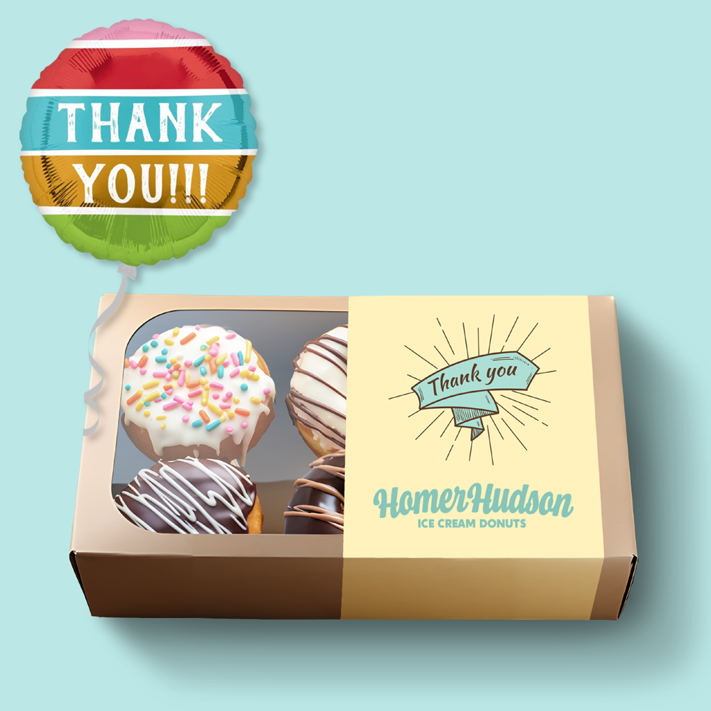 Thank You Ice Cream Donut Gift Box