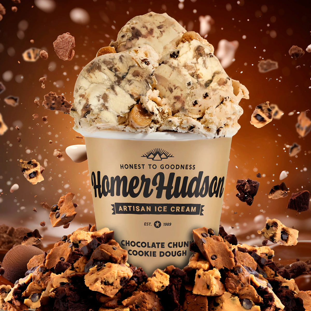 Cookie Dough Ultra Premium Ice Cream Box 6 x 473ml