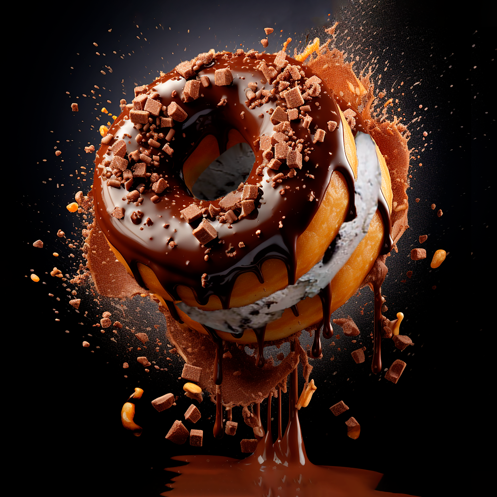 Ice Cream Donut Classics 6 Pack - Fudge Brownie