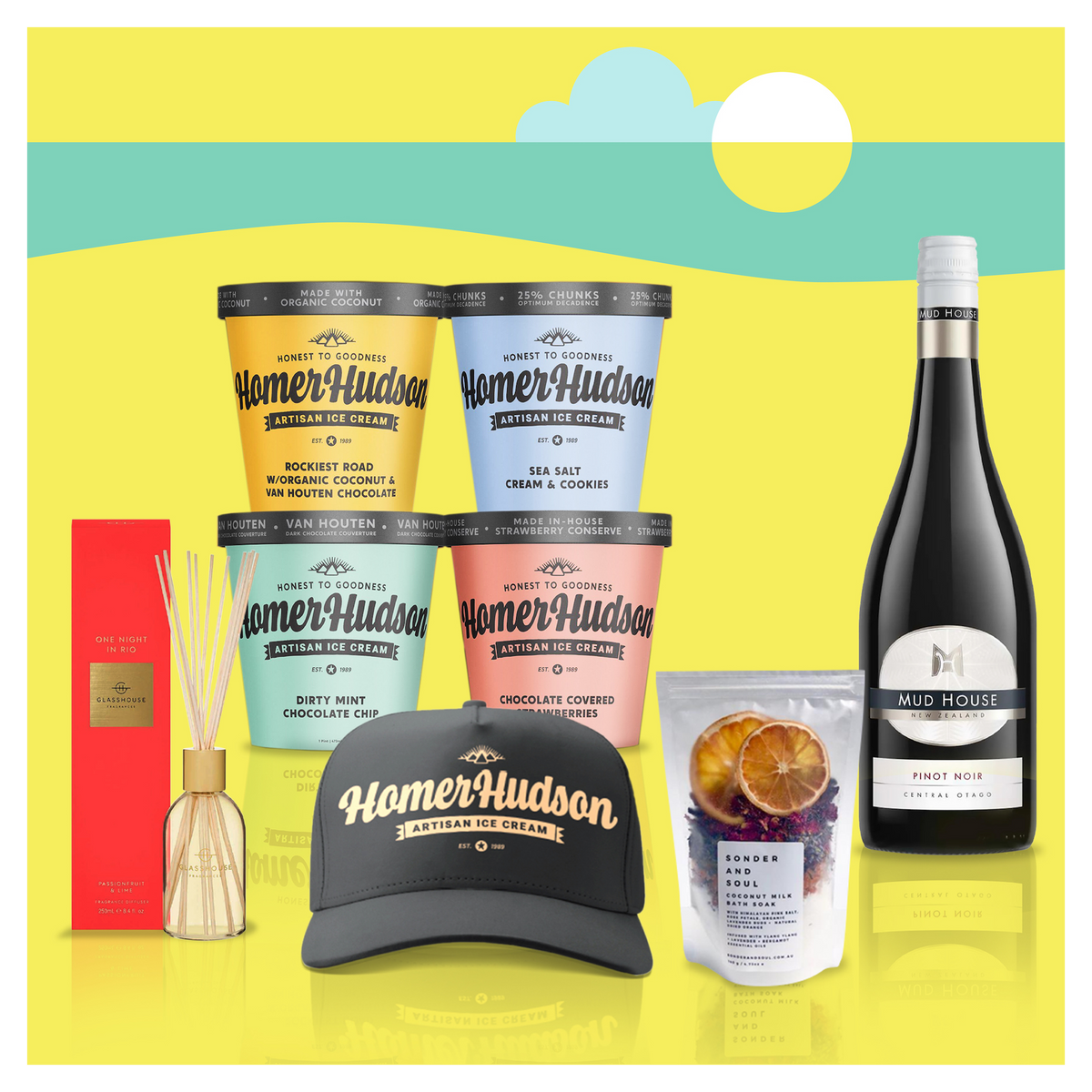 Byron Bay Ice Cream Gift Box I Homer Hudson