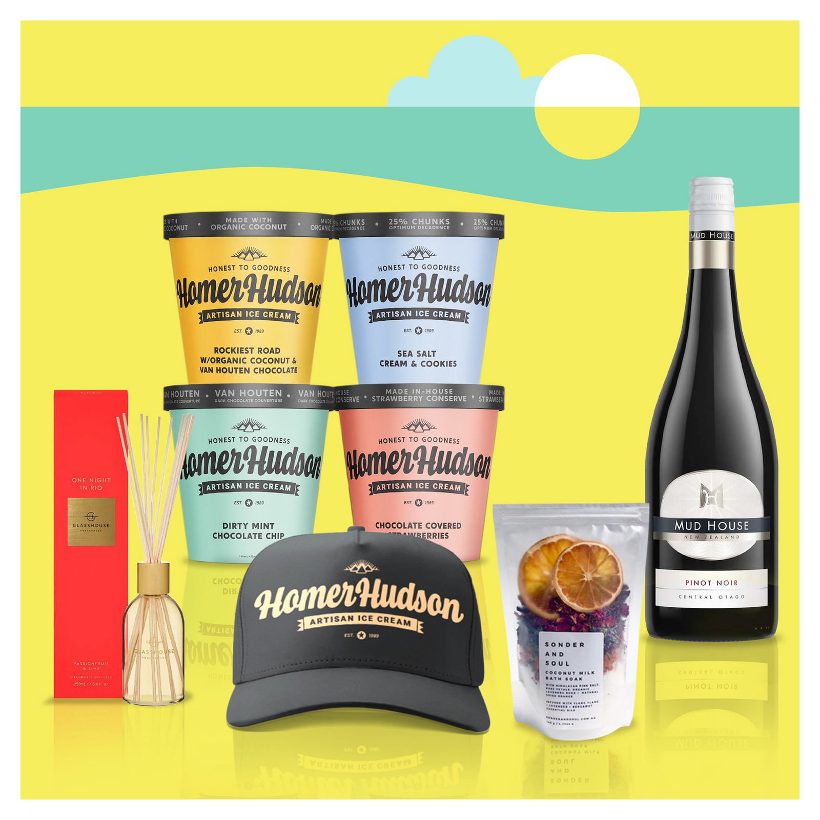 Byron Bay Ice Cream Gift Box I Homer Hudson